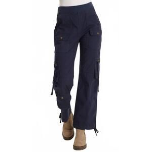 NEW WEARABLES chaucer poplin cargo pant in navy